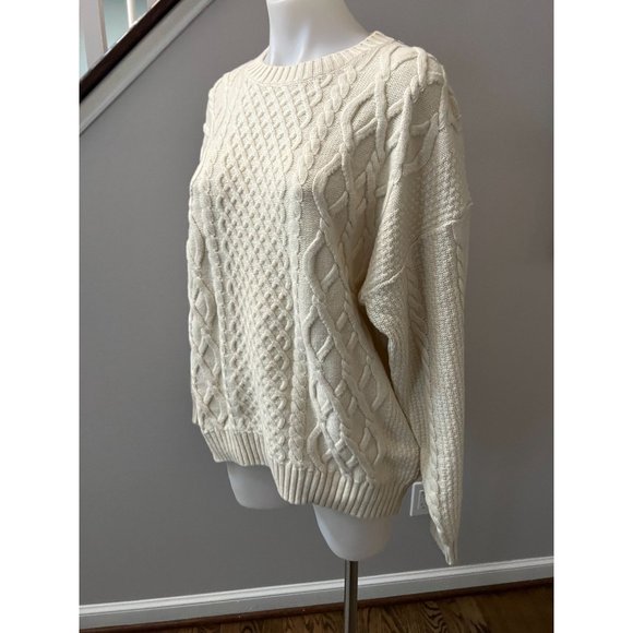 Sunday Best Cream Cable Knit Sweater - Picture 4 of 5